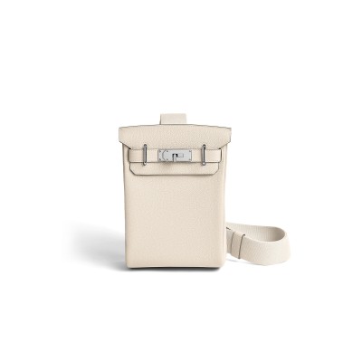 HERMES MASTER HAC A DOS PM BACKPACK TOGO LEATHER SILVER HARDWARE H083589CK10 (28*18*8cm)